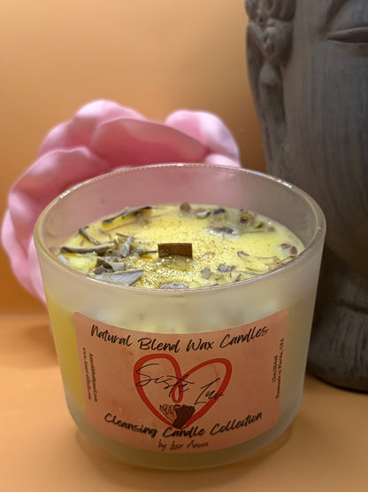 Cleansing Candle: Rosemary, White Sage & Palo Santo