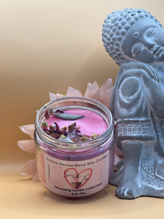 Cleansing Candle:  White Sage, Roses, Chamomile & Berries