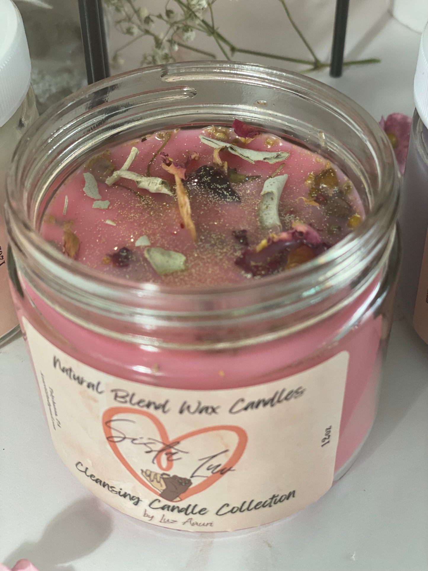 Cleansing Candle:  White Sage, Roses, Chamomile & Berries